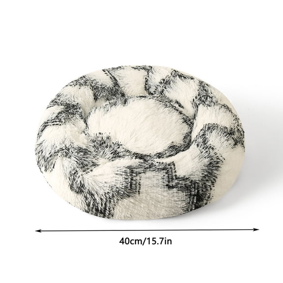 sruoe Dog Bed Medium Size Dog, Donut Dog Beds, Calming Dog & Cat Bed, Extra Soft Pet Mat, Soft Dog Cage Bed Waterproof, Machine Washable Pet Bed, 15.7"
