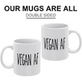 thumbnail image 2 of Vegan Af Mug Coffee Lovers Cup, Great Novelty Gift, 11 Oz Tea Cup For Men & Women, 2 of 5