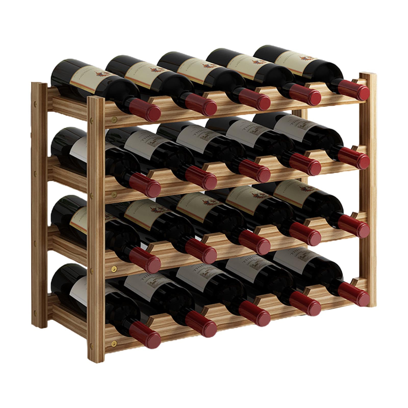 JNANEEI Wine Rack Decoration Wine Rack Solid Wood Household Small