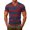 t shirts 63#Red, variant on WAYUTE T Shirts for Men V Neck Short Sleeve Patchwork Color Striped Printed Stretch Fit Tee Tops with Front Pocket Beach Casual Outdoor Tshirts