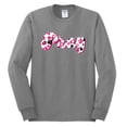 thumbnail image 2 of Wild Bobby, Pray Bubble Letters Inspirational/Christian Men Long Sleeve Shirt, Heather Grey, Medium, 2 of 6