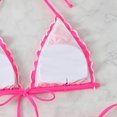 thumbnail image 5 of Glisme Pink Bikini Sets For Women Two Piece Swimwear Top And High Waisted Bottoms Swimsuit For Beach Pool For Swimming Lessons, 5 of 7