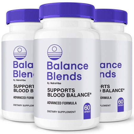 (3 Pack) Balance Blends – Original Formula with a Clean Blend to Support Healthy Circulation, Natural Energy & Balanced Levels | Just 2 Easy-to-Swallow Pills Daily (180 Capsules)