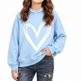 thumbnail image 2 of WAVSUF Kids Girls Hoodie, Graphic Detail Hooded Long Sleeve Fall Warm Trendy Sweatshirts 1, 2 of 6