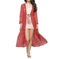 thumbnail image 1 of Women's Polyester Front tie up Shrug Standard Length Sweater, 1 of 6