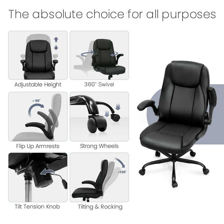 NEO CHAIR Ergonomic Office Chair PU Leather Executive Chair Padded