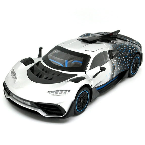 1: 24 Suitable for Mercedes AMG ONE Super Racing Alloy Die Casting Car Model Sound and Light Collectibles Boy Birthday Gift Metal