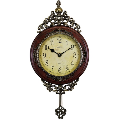 Victorian Style Ornate Pendulum Wall Clock