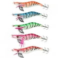 thumbnail image 1 of 5 Pcs Mixed Color Artificial Luminous Shrimp Fishing Lures Hook Plastic Fishing Bait, 1 of 9
