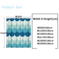 thumbnail image 4 of Surakey Christmas Shower Curtain Waterproof Polyester Christmas Old Men Elk Shower Curtain with 12pcs Hooks Bathroom Home Light Blue 35.43"x70.86", 4 of 6