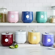 GreenLife 4 Cups Cooked, 2 Cups Uncooked Rice Cooker, Turquoise