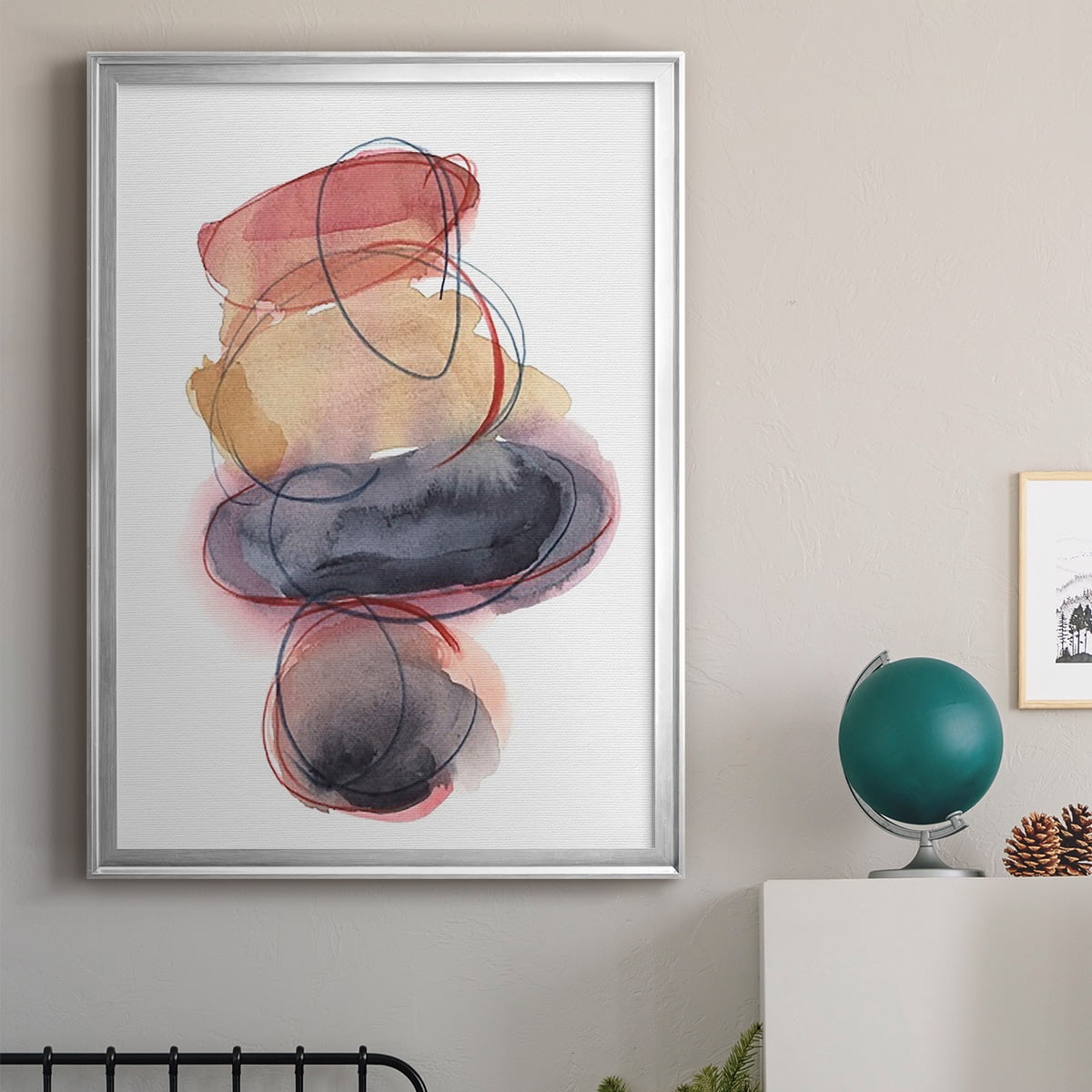 Balancing Act I Premium Framed Print, in Gold, Black, or Silver - Ready to Hang