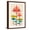 Brown Frame, variant on Art.com Scandinavian Lotus (White) Art Print, 12" x 18"