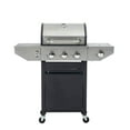 thumbnail image 4 of Spaco 37,000 BTU Propane Grill with Side Burner, 3 Burner Barbecue Grill Stainless Steel Gas Grill, Cooking Barbecue Grill for Outdoor as Patio, Deck, Backyard, Black and Silver, 4 of 16