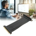 thumbnail image 1 of PCIE 4.0 Riser Cable, High Speed Flexible Extender Card Extension Port 90 Degree Adapter PCIE 4.0 Extension Cable, Vertical Mount GPU Riser Cable for RTX 4090 4080 4070 4060, 1 of 7