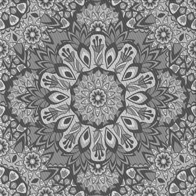 Ahgly Company Machine Washable Indoor Square Transitional Gray Cloud Gray Area Rugs, 6' Square