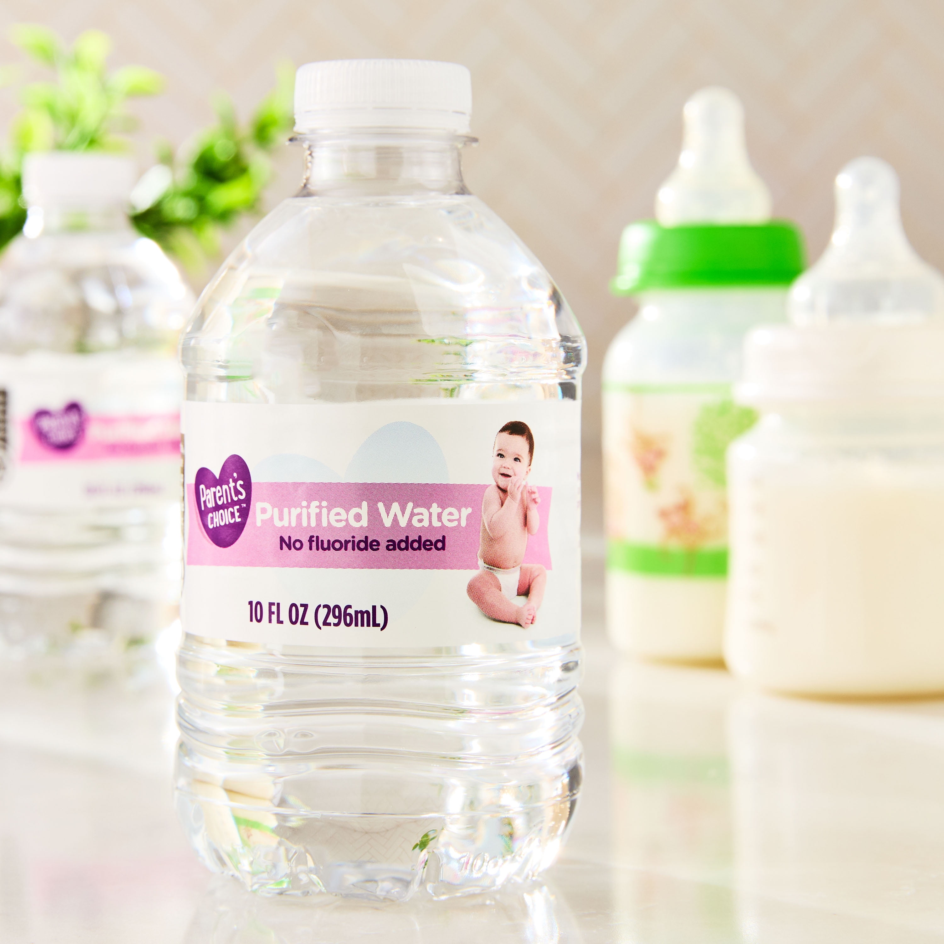 Parent's Choice Purified Water 10oz Bottles Pack of 15 Portable