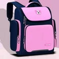 thumbnail image 3 of Mefallenssiah Elementary School Backpack Large Capacity Polyester Nylon School Bag for Kids Small Size(15X11.4X6.3In), 3 of 7
