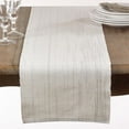 thumbnail image 2 of Fennco Styles Astrid Shimmering Ribbed Cotton Table Runner, 13"x72", 2 of 3