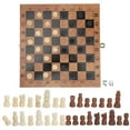 thumbnail image 1 of Tablero de ajedrez de madera, caja de madera plegable, tablero de ajedrez, backgammon, tablero de ajedrez 3 en 1 con pieza de ajedrez para ni?os y adultos, principiante, tablero de ajedrez grande, reg Ecomeon no, 1 of 6