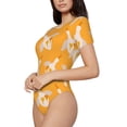 thumbnail image 2 of Balery Women'Sflying Ducks Crew Neck Round Neck Short Sleeves Slim Fit Casual Basic Extender Bodysuit Daily Jumpsuit T Shirts-Xx-Large, 2 of 9