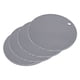thumbnail image 1 of Silicona Salvamanteles Esteras para Ollas Calientes Ollas y Sartenes, 4uds Silicona Ollas Soporte Estera, Mesa Térmicas Almohadillas para Cocina Mesa Encimera-Claro Gris, 1 of 5
