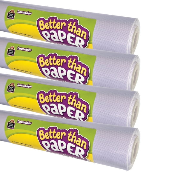 Teacher Created Resources Better Than Paper Bulletin Board Roll, Lavender, 4-Pack