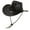 Dark Brown, variant on Cowboy Hat Women Sun Protection Hat for Stage Performance Costume Props Shopping Brown