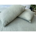 thumbnail image 2 of Soft 100% Turkish Cotton Muslin Bed Shams, Green, 20 x 30 inches, Standard Size 2 Pieces Shams, 2 of 4