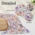thumbnail image 3 of Watercolor Floral Body Pillow Covers 20"x60", Spring Flowers Plants Modern Rustic Soft Brushed Microfiber Breathable Throw Pillow Covers, Pillowcase with Zipper for Couch Sofa Bedroom Living Room, 3 of 9