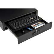 Global Industrial Countertop LCD Computer Cabinet Black