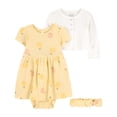 thumbnail image 1 of Conjunto Child of Mine para Bebé Niña 3 piezas con Estampado de Limones Amarillo Talla 0-3 Meses, 1 of 4