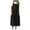 Black, variant on snilers Jumper Dress for Women Adjustable Straps Sleeveless Wide Hemline Long Dress Loose Square Neck Midi Bib Overall Dress with Pockets