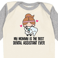 thumbnail image 4 of Inktastic Dental Assistant Mommy Girls Long Sleeve Baby Bodysuit, 4 of 5
