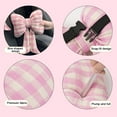 thumbnail image 4 of Bow Tie Sofa Pillow, Soft Velvet Lumbar Support Cushion, Decorative Throw Pillow for Office Chair Living Room ( Pink ), 4 of 6