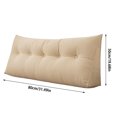 thumbnail image 3 of Home Improvement Dorm Triangular Headboard Bolster Pillow White Headboard Twin Body Pillow Large Pillow Headboard Back Pillow For Sitting In Bed 50x80cm Pillow Case, 3 of 9