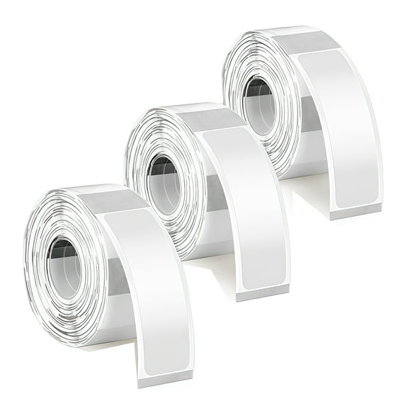 480Pcs Retangular Thermal Label 12x40mm Clear Name Label Water Resistant Adhesive Labels Sticker For Home Office School