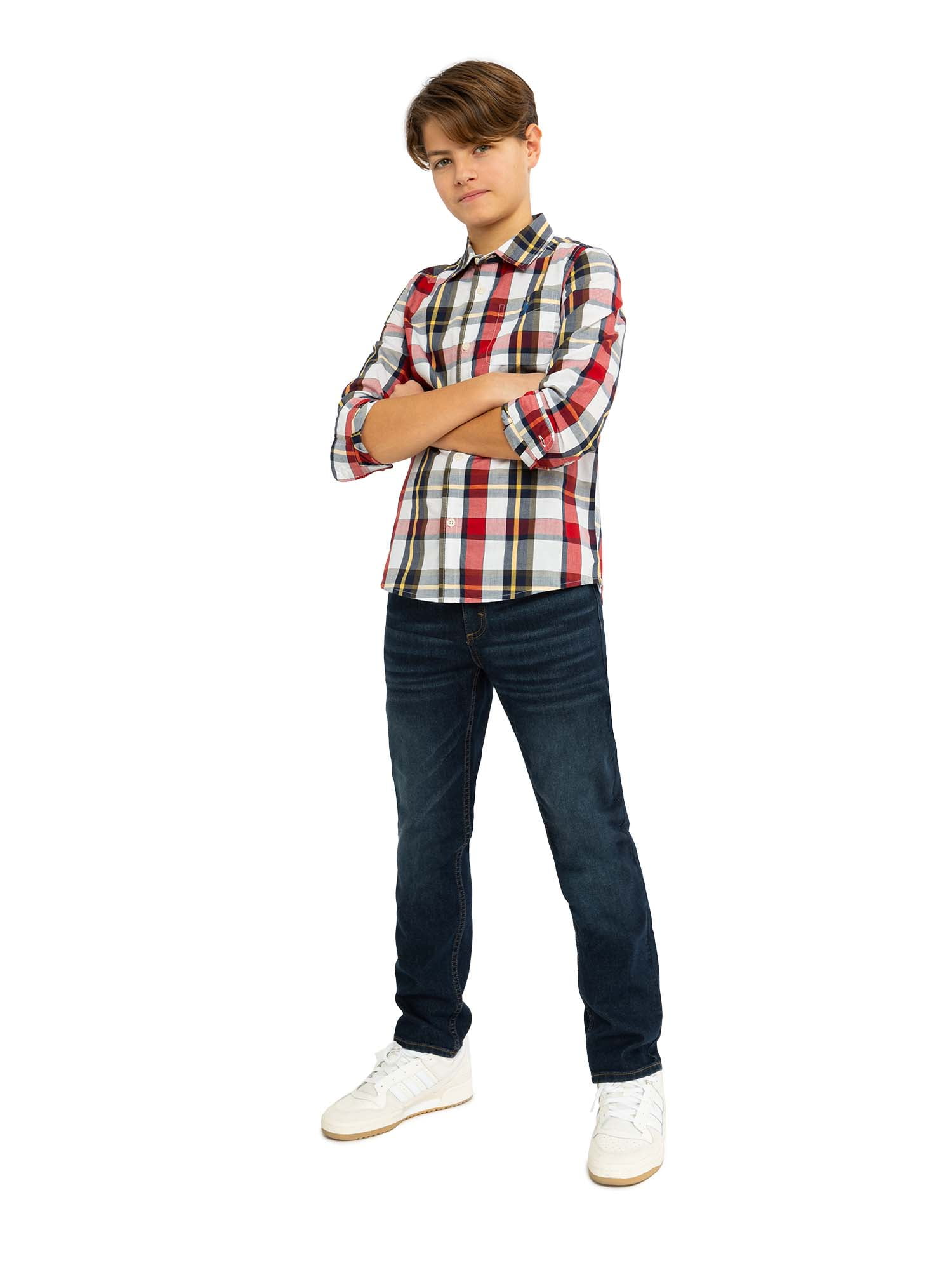 U.S. Polo Assn. Boys Straight Knit Denim Jean, Sizes 4-18