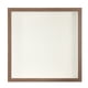 thumbnail image 4 of Marco de sombra de madera Uxcell 9x9 para flores secas, marco de foto flotante marrón, 4 of 7