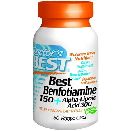 Doctor's Best Benfotiamine + Alpha Lipoic Acid, 60 CT