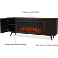 thumbnail image 3 of Real Flame Morris 72" Landscape Electric Fireplace TV Stand in Black, 3 of 8
