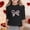 #1-Black, variant on YaEYa Girls Bow Graphic Shirt 3/4 Sleeve Tops Crew Neck T-Shirts Cute Basic Tees Shirts for Kids 3-14 Years