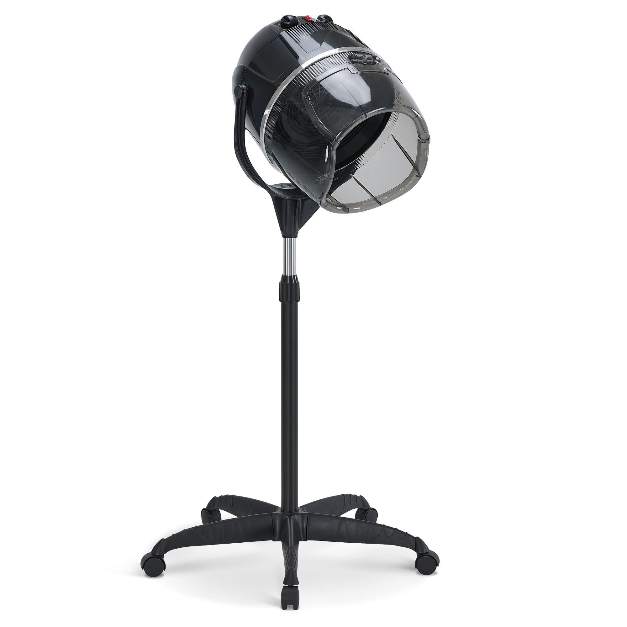 BarberPub Adjustable Bonnet Hood Hair Dryer with Wheel