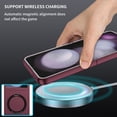 thumbnail image 6 of Dteck for Samsung Galaxy Z Flip 6 Case with Powerful Magnet, Solid Color PC Hard Protective Z Flip 6 Case Compatible with MagSafe Wireless Charger Anti-Scratch Shockproof Phone Case for Galaxy Winered, 6 of 7