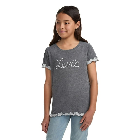 Levi's Girls Lettuce Trim Tee Shirt