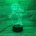 thumbnail image 2 of Lámpara de mesa LED 3D con luz nocturna Halloween Pumpkin, 2 of 3