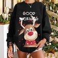 thumbnail image 1 of ICHUANYI Clearance Women's Vintage Christmas Loose Long Sleeve Printed Sweatshirt ICHUANYI "ICHUANYI", 1 of 6