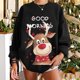 thumbnail image 1 of ICHUANYI Clearance Women's Vintage Christmas Loose Long Sleeve Printed Sweatshirt ICHUANYI "ICHUANYI", 1 of 6
