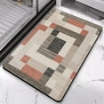 thumbnail image 2 of Luxury Rockwood Collection Bathroom Rug, 20x32 inch: Modern Geometric Patchwork Design - Ideal Floor Decor for Bathroom, Bedroom, Office, Living Room, Entryway, Perfect for Hardwood Floors, 2 of 5