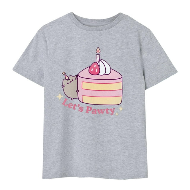 Pusheen Girls Let's Pawty T-Shirt